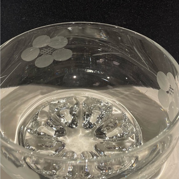 Set of  10 Vintage Glass Serving Bowls with Silver Trays - Picture 5 of 8